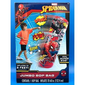 Marvel Spider-Man Bop Inflatable Punching Bag Includes Repair Kit Size 60" XXL